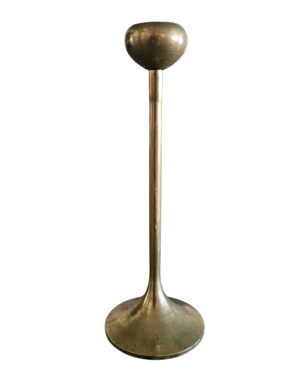 Vintage Mid Century Himark Taiwan Brass Candlestick Thin Tall